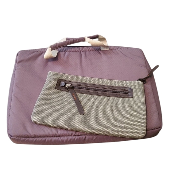 STM Russ Folisi NWT Green And Orange Laptop Messenger Bag Size XL - Picture 10 of 16